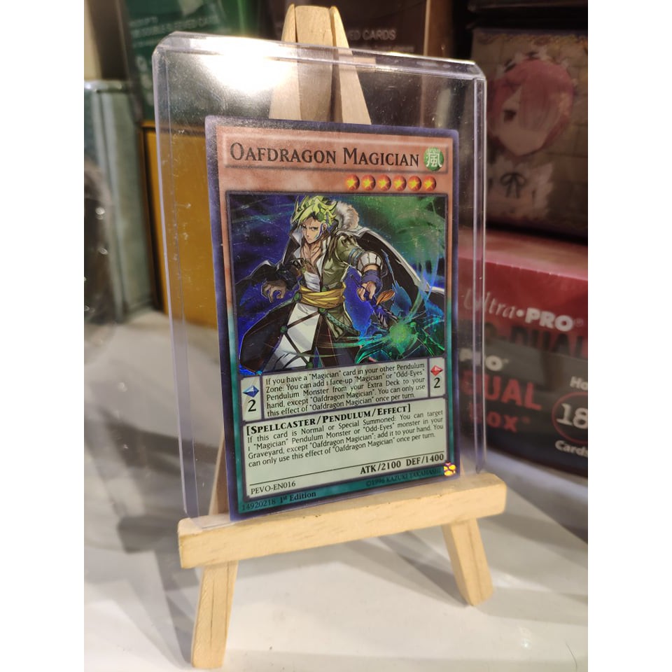 Lá bài thẻ bài Yugioh Oafdragon Magician - Super Rare - Tặng bọc bài nhựa bảo quản