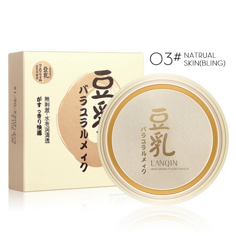 Phấn phủ dạng nén làm sáng da giữ lớp trang điểm lâu trôi thương hiệu LANQIN | BigBuy360 - bigbuy360.vn