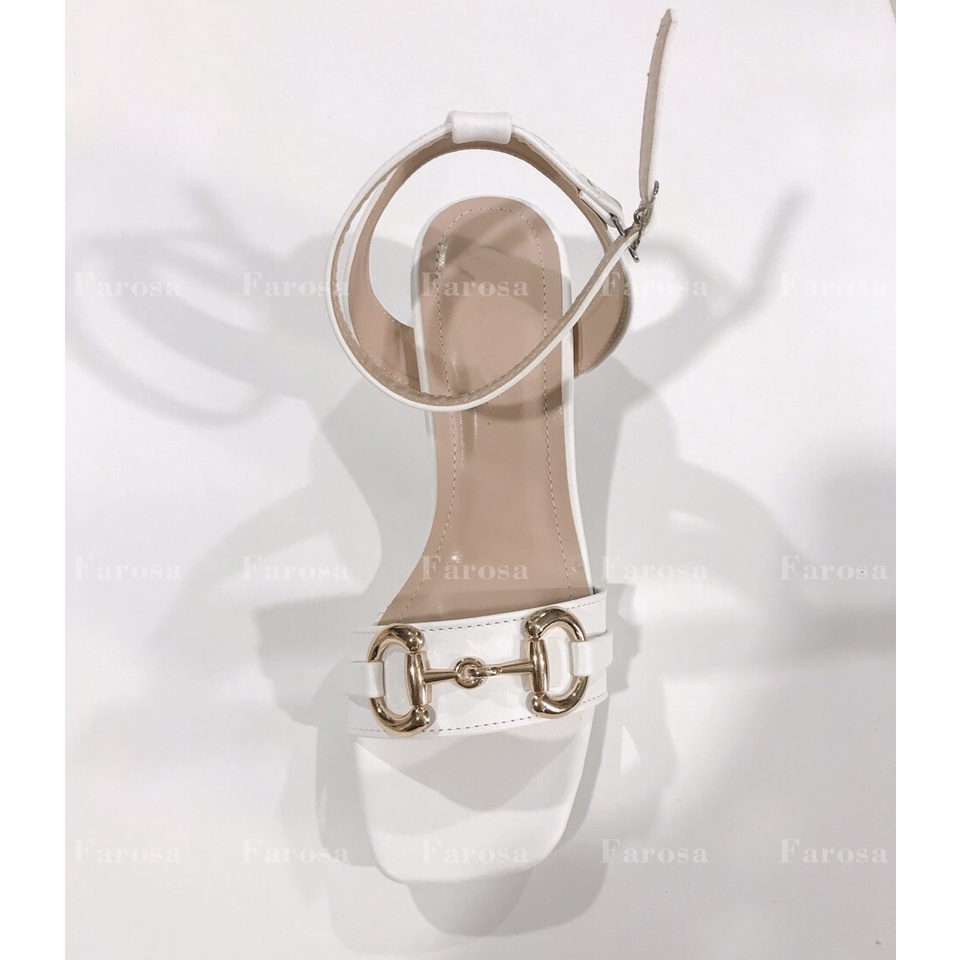 Dép sandal nữ đế vuông quai xích ngang siêu hót trend S13
