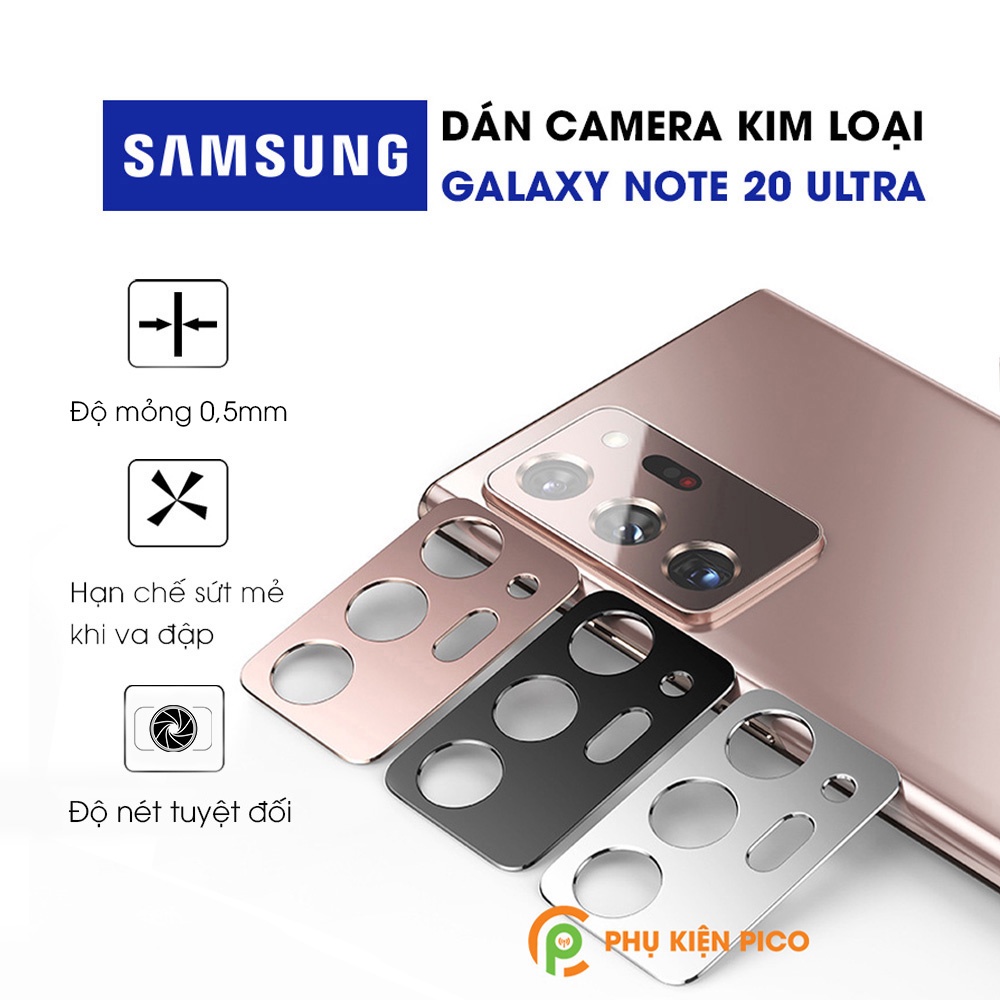 Dán camera Samsung S20 Ultra khung kim loại bảo vệ an toàn camera sau - Ốp viền camera Samsung Galaxy S20 Ultra