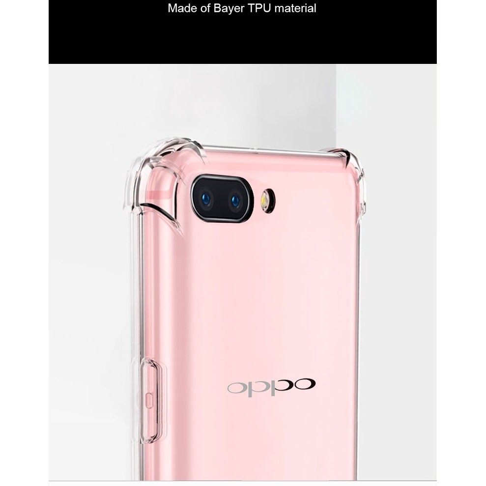 Ốp điện thoại TPU trong suốt bảo vệ cao cấp cho OPPO A7 A1 AX7 A1 R17 Pro F1 Plus/realme 2 Pro F9 F7 F1S A39 F3