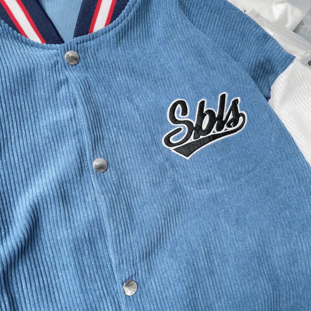 Áo khoác bomber nhung tăm SBLS cao cấp phong cách Hàn quốc TP199 [NewUnisex]