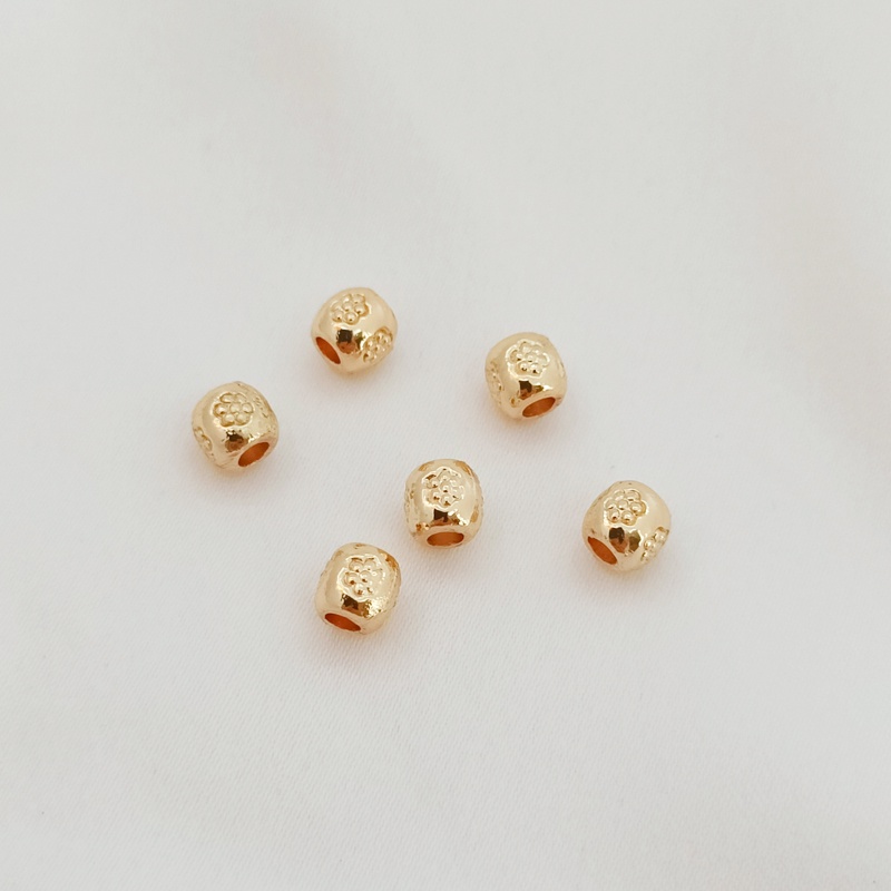 Hạt Xỏ Vòng Tay Bằng Đồng 14K Nhiều Màu Sắc diy