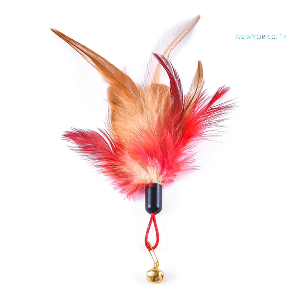 Gậy Trêu Mèo Gắn Lông Vũ Nhiều Màu Sắc