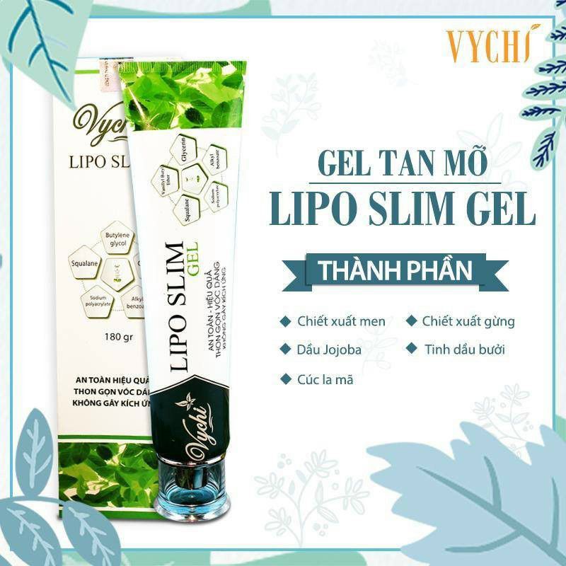 Lipo Slim Gel - Tan Mỡ Vychi Tặng Kèm 1 Thước Đo [ Data Mới Nhất ]