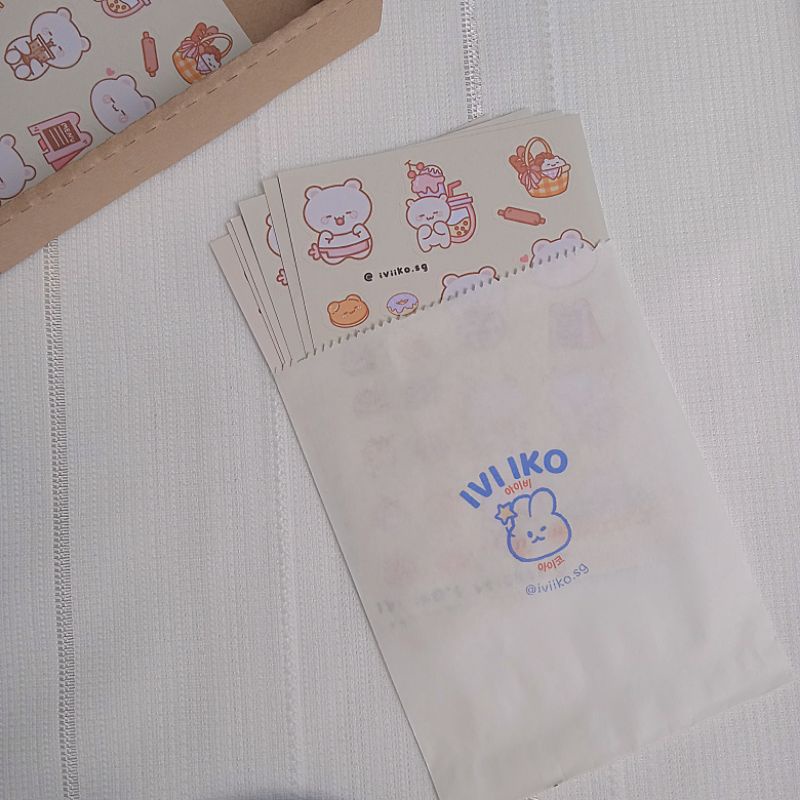 IVI IKO | Sticker Bread Bear - gấu làm bánh (9x13cm) - sticker by IVI IKO