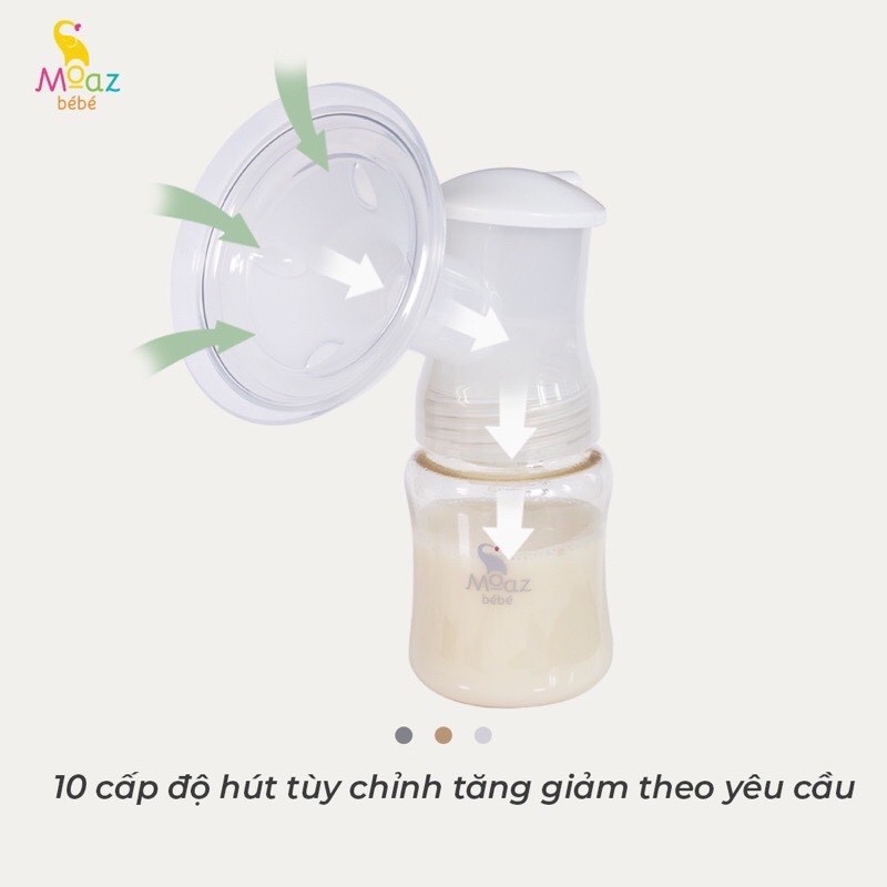 Máy Hút Sữa Điện Đôi Moaz Moaz Bebe MB 029