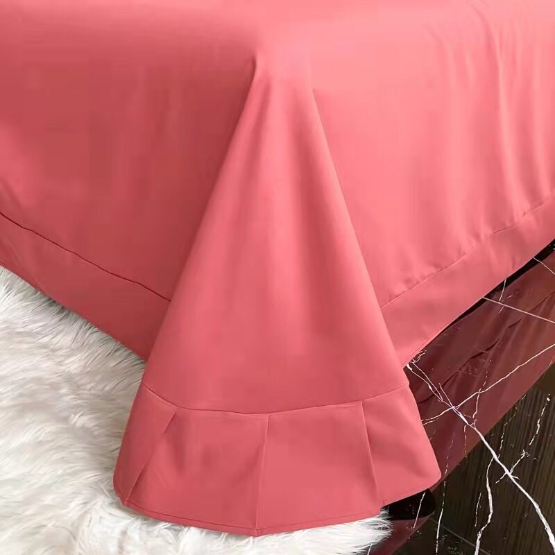 BỘ CHĂN GA GỐI COTTON SATEEN MỀM MỊN THOÁNG MÁT, SÉT 4 MÓN VỎ CHĂN GA VÀ VỎ GỐI COTTON THÊU SẮC NÉT