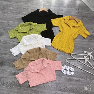 Áo thun xốp Cổ Bẻ tay ngắn