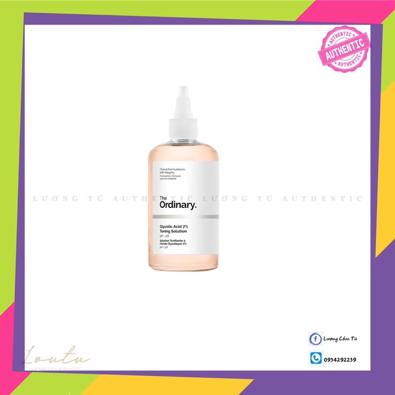 TONER TẨY DA CHẾT ORDINARY 7%