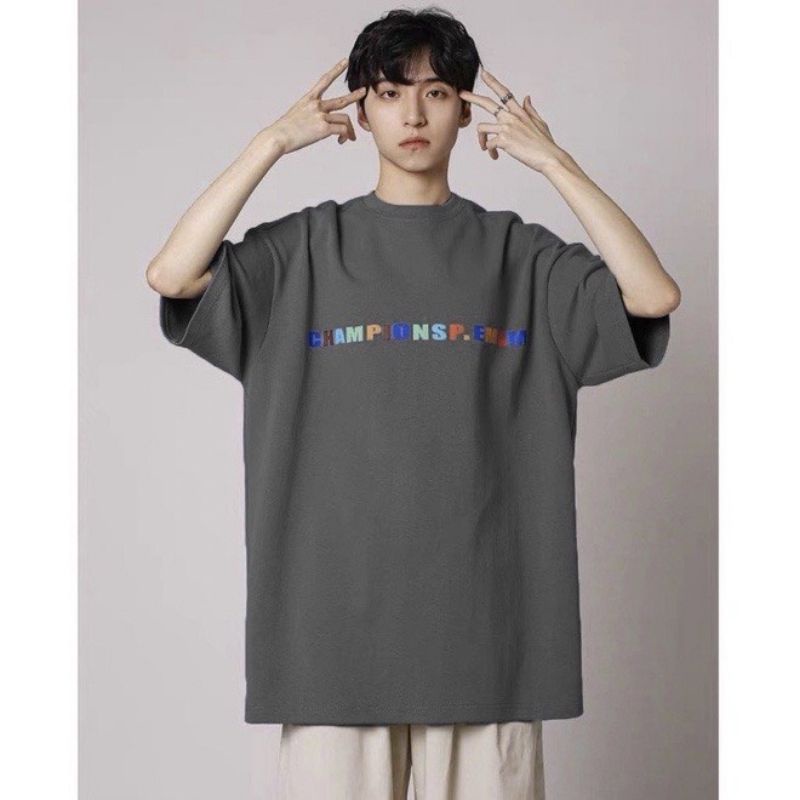 Áo thun ❤có size tay lỡ unisex Championsp