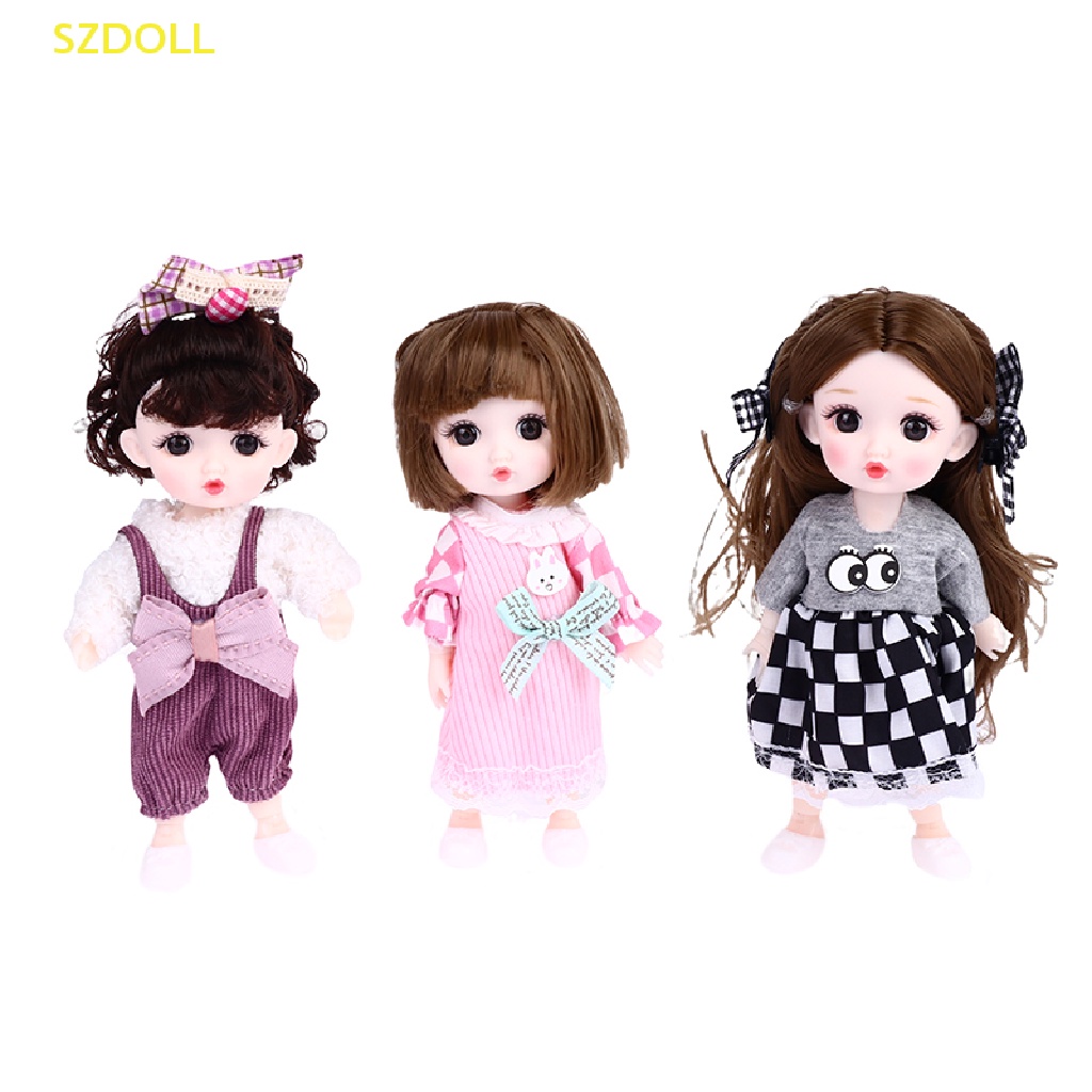 Bộ Đồ Chơi Trang Điểm Toàn Diện Có Khớp Chuyển Động Cho Búp Bê 16-17cm