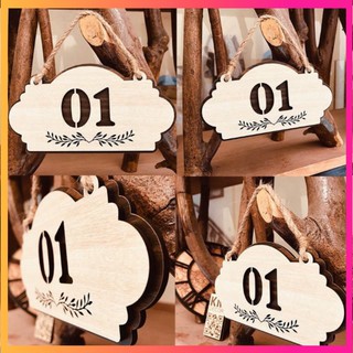 [DECOR] Bảng Gỗ Số Phòng  16x8,5cm