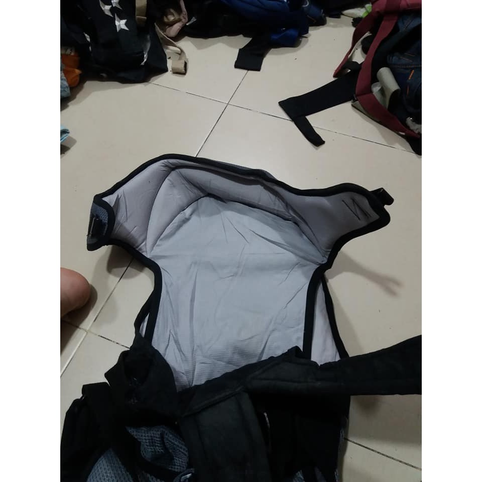 Địu combi đen xám cho bé ms15