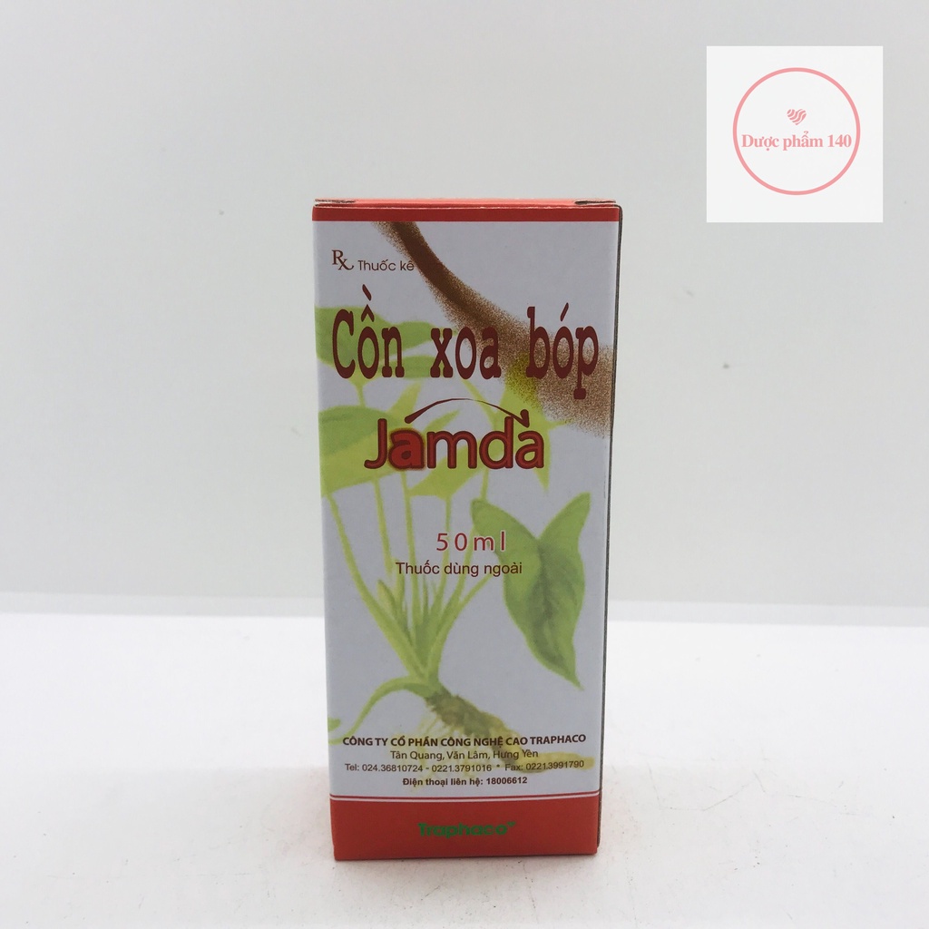 Cồn xoa bóp Jamda - 50ml