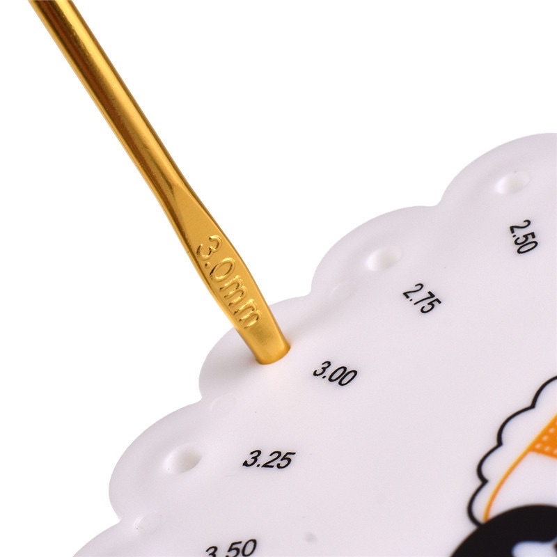 Thước đo size kim móc, sợi len