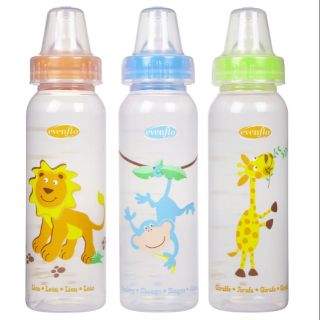 Set 3 bình sữa Eventflo 240ml nhiều màu sắc và họa tiết