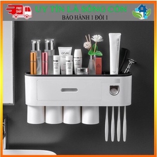 Bộ Nhả Kem Đánh Răng Tự Động, Kệ Để Đồ Phòng Tắm Cao Cấp OENON
