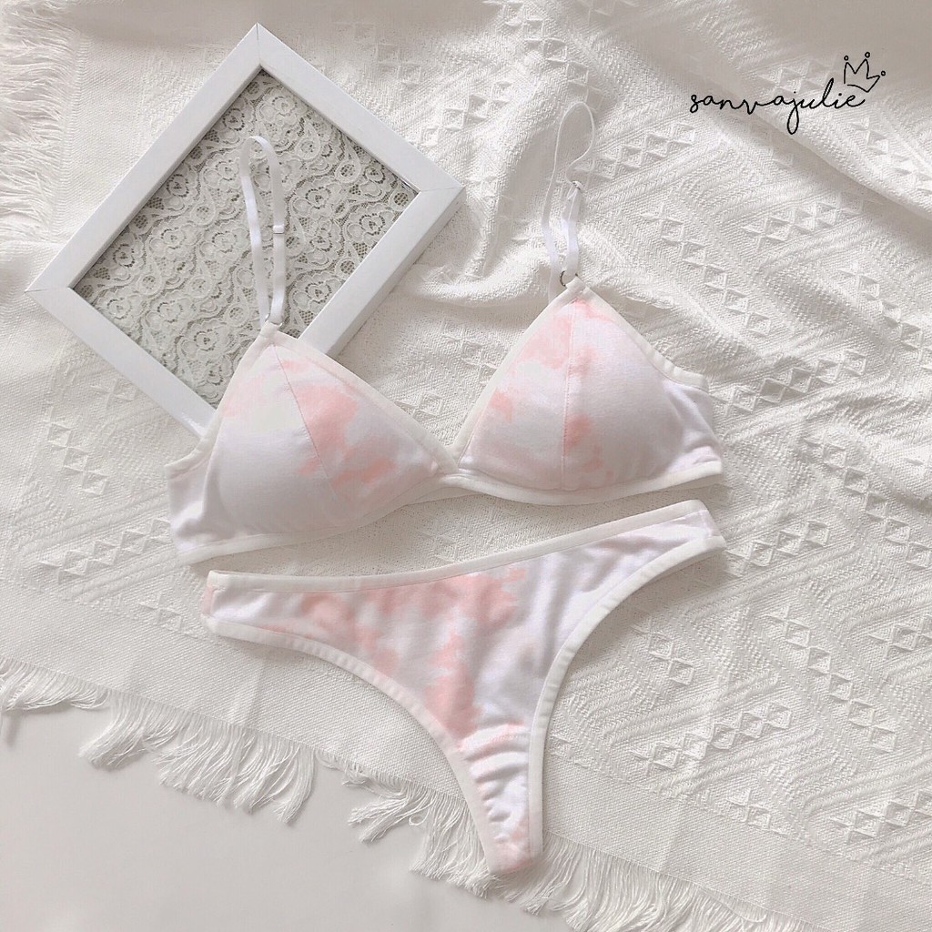 Bộ đồ lót Galaxy 02 (Thiết kế) - áo không gọng có mút - quần lọt khe | BigBuy360 - bigbuy360.vn