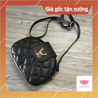 Túi xách nữ/túi bán nguyệt khóa xoay nhiều ngăn 002