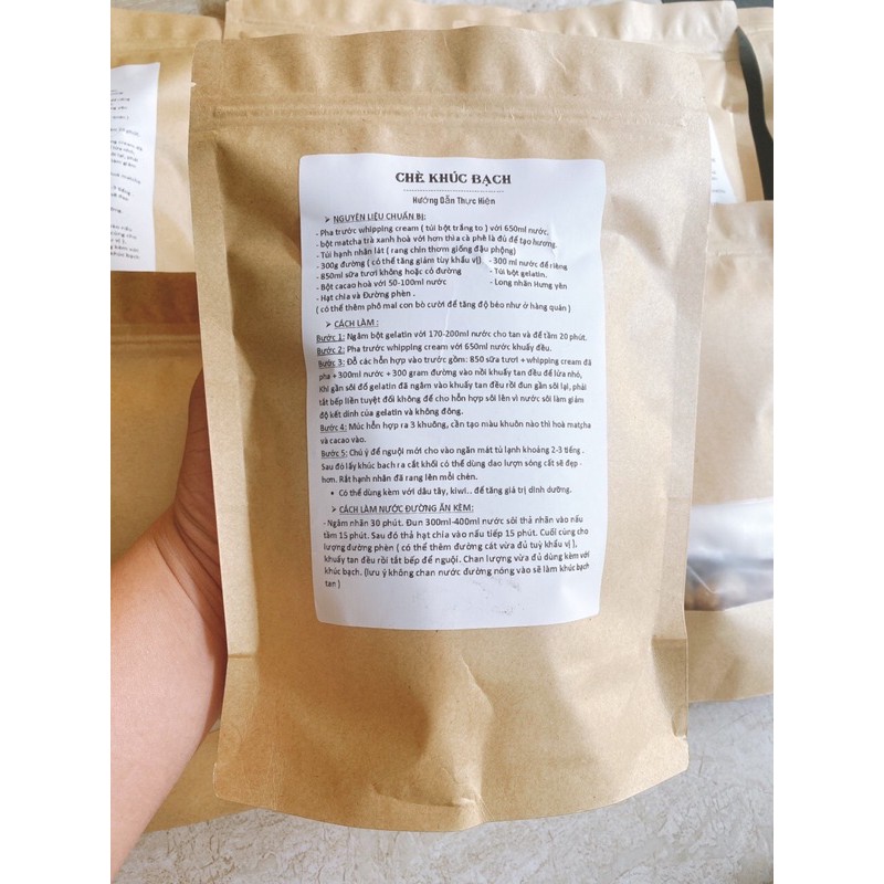 Set CHÈ KHÚC BẠCH BÁN SỈ 1 BỊCH NẤU ĐƯỢC 20 CHÉN Siêu NGON