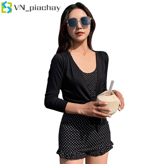 Bộ Đồ Bơi 2 Mảnh Tay Dài Thời Trang Quyến Rũ Cho Nữ | BigBuy360 - bigbuy360.vn