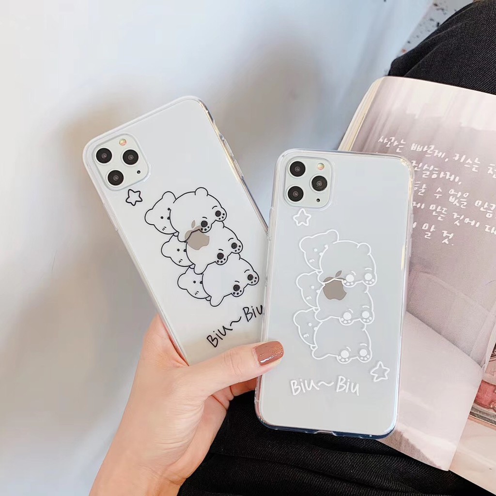 Ốp Điện Thoại Chống Rơi Hình Gấu Đáng Yêu Cho Iphone 11 Pro Max Xr Xsmax I 7 Plus I 8 Plus | BigBuy360 - bigbuy360.vn