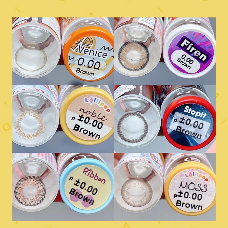 50 mẫu lens Nâu_Brown Hot size Giãn Vừa -Kính giãn tròng nâu Mới hất