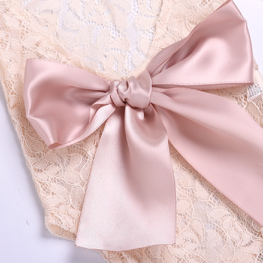 Áo liền quần thời trang bé gái đính nơ hở lưng dễ thương xinh xắn