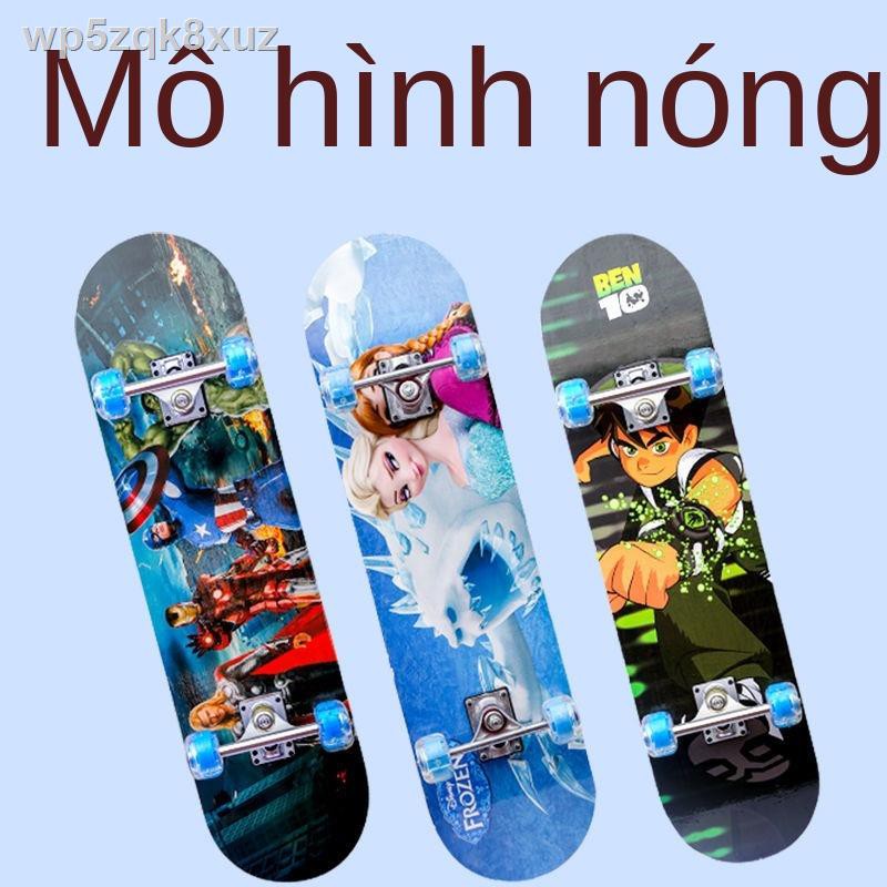 ◘✾Xe tay ga bốn bánh nhấp nháy trẻ em nam và nữ vị thành niên đôi rocker chèo