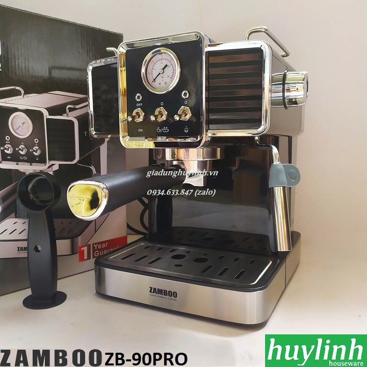 Máy pha cafe Zamboo ZB-90 Pro - Tặng 500 Gram cà phê