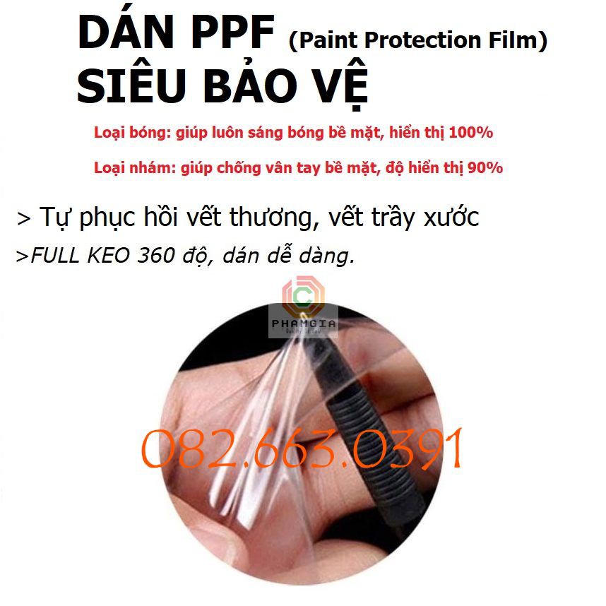 Dán PPF bóng, nhám cho Oppo F5 (A79) màn hình, mặt lưng, full lưng viền siêu bảo vệ
