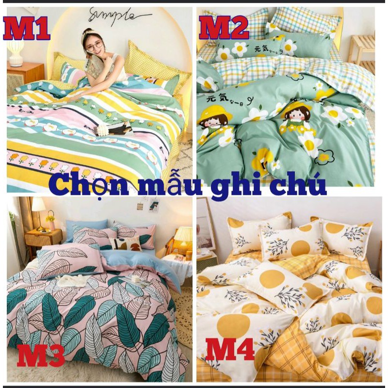 [ RẺ VÔ ĐỊCH] Bộ vỏ chăn ga gối cotton poly 4 món mẫu mới hàng nhập khẩu | BigBuy360 - bigbuy360.vn