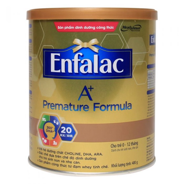 (Hsd 30/3/2021) sữa enfalac premature fomula 400g