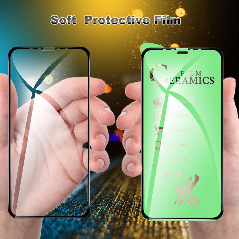 [Không bao giờ vỡ] kính cường lực dẻo Cho iPhone 11 12 13 14 Pro Max X XS XR 6 6S 7 8 Plus