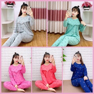 [SIZE 50-70KG]Bộ Đồ Bầu Sau Sinh Gấu Kéo Khoá Ngang Cho Mẹ