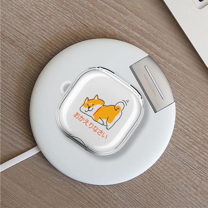 Ốp case trong suốt TPU bảo vệ tai nghe Samsung Galaxy Buds Live - Buds pro Hình Captain Animal Dễ Thương