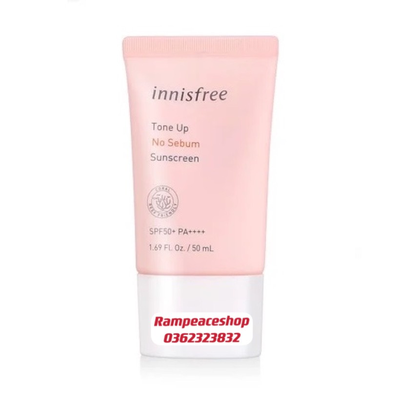 Kem chống nắng Innisfree Tone Up No Sebum Sunscreen SPF50/PA+++