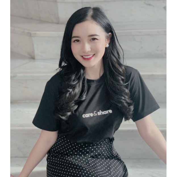 Áo thun nam in Care&Share  Cotton Compact Premium (chính giữa) thương hiệu Coolmate | BigBuy360 - bigbuy360.vn