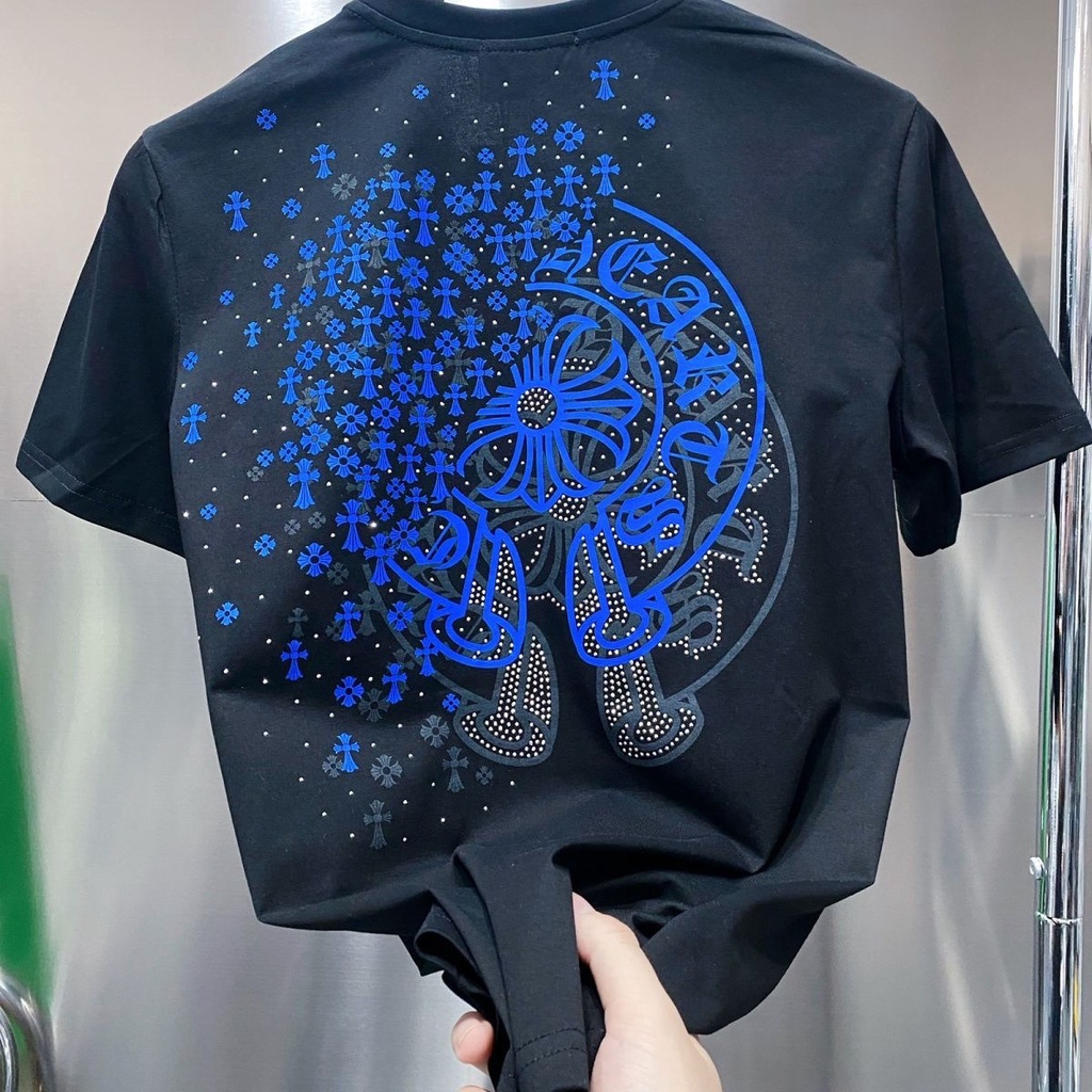 Áo Thun Cotton Ngắn Tay In Họa Tiết Thời Trang Cho Nam Nữ