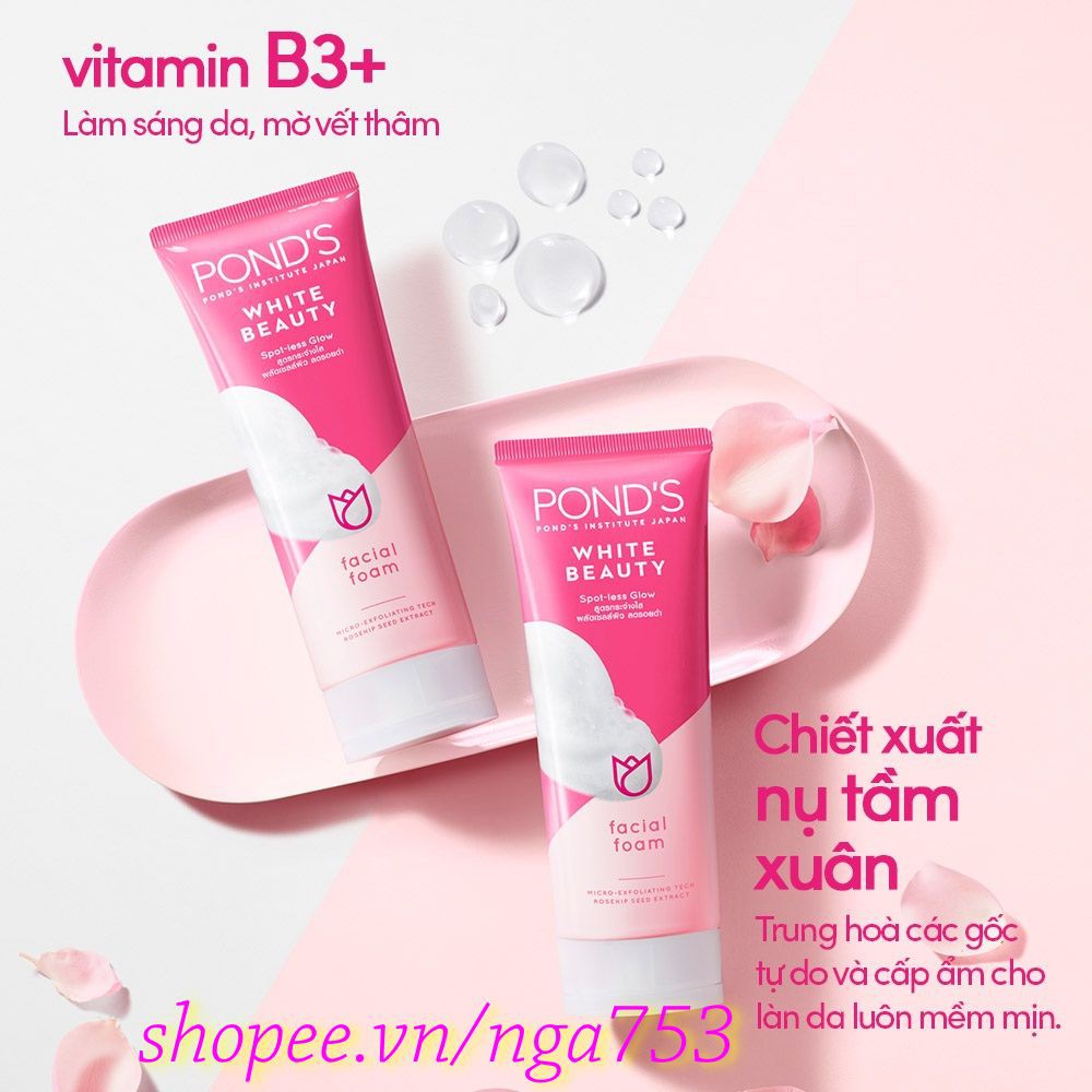 Sữa Rửa Mặt Ponds Bright Beauty 100% Chính Hãng, shop 99k  Cung Cấp Và Bảo Trợ.