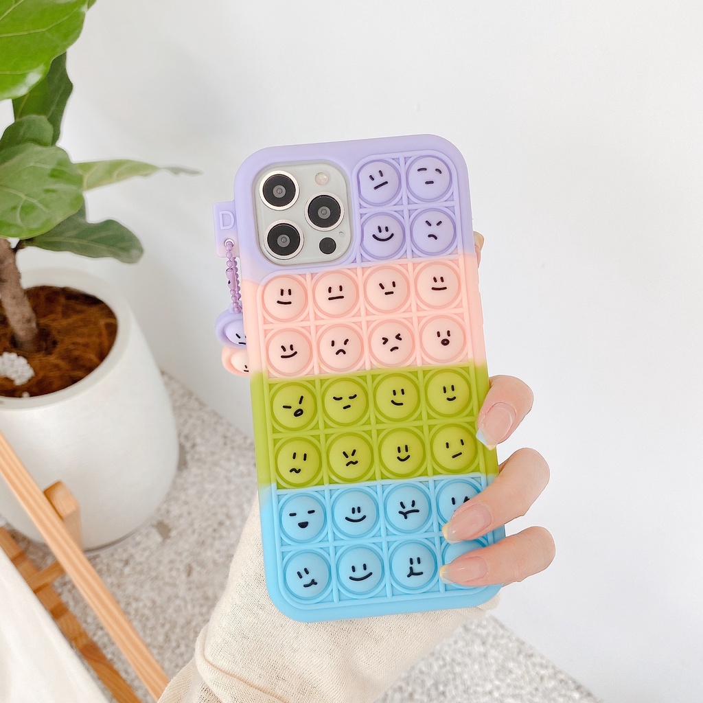 Ốp điện thoại hình bong bóng cho Samsung Galaxy S9 S10 S20 S21 Plus Note 9 10 20 Ultra S20Fe