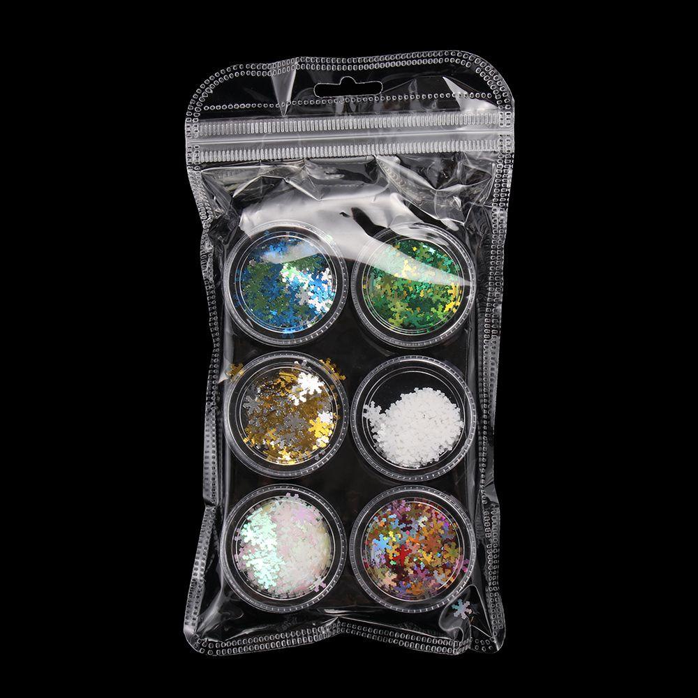 Set 6 Hộp Kim Sa 3D Đính Móng Nghệ Thuật