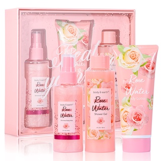 Image of Body & Earth Fragrance Gift Set For Her, Body Mist & Body Lotion & Shower Gel, Valentine's Day Gift, Perfume for Women