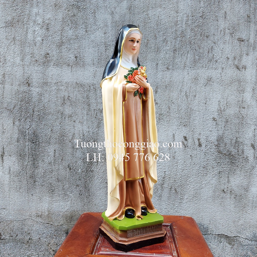 Tượng bà Thánh Teresa 50cm composite