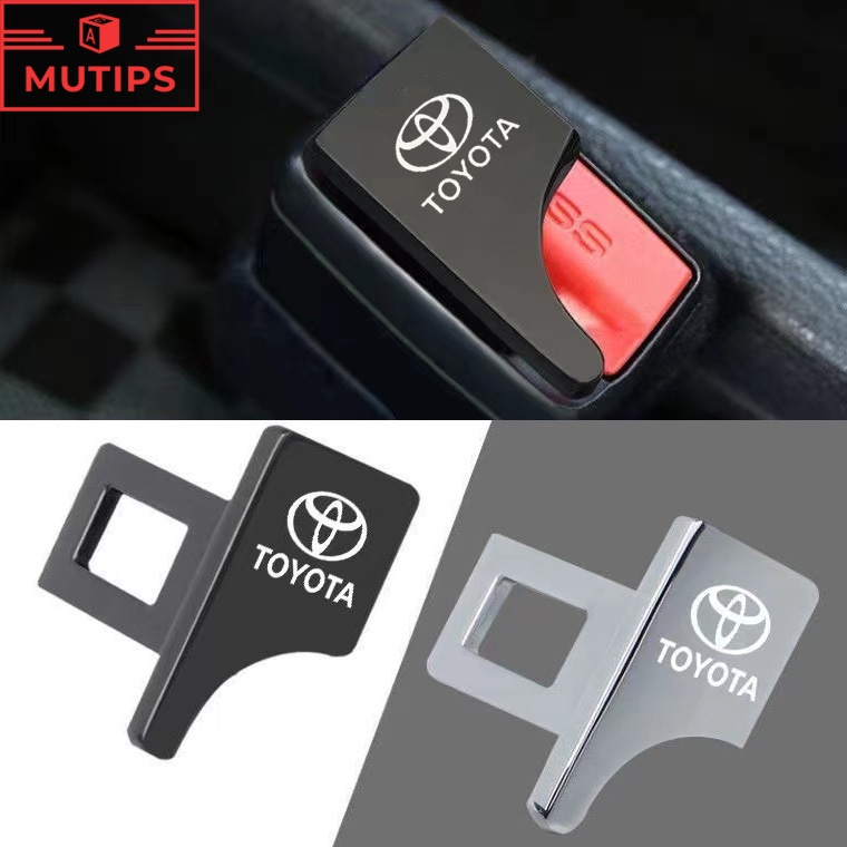 Chốt Khóa Dây Đai An Toàn Ẩn Bằng Hợp Kim Kẽm Cho Xe Hơi Toyota Avanza Rush Kijiang Innova Calya Razie Yaris Wish Corolla Cross
