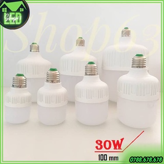 [Bán sỉ] nguyên thùng bóng đèn LED trụ tròn 30W ánh sáng trắng [50 bóng - bảo hành 1 năm]