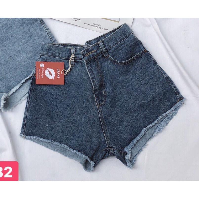 Quần short jean nữ từ size 40kg size đại 75kg mẫu trơn quần short lưng cao hàng VNXK - 2KJean ་