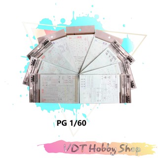 Decal nước cho mô hình gunpla pg 1/60