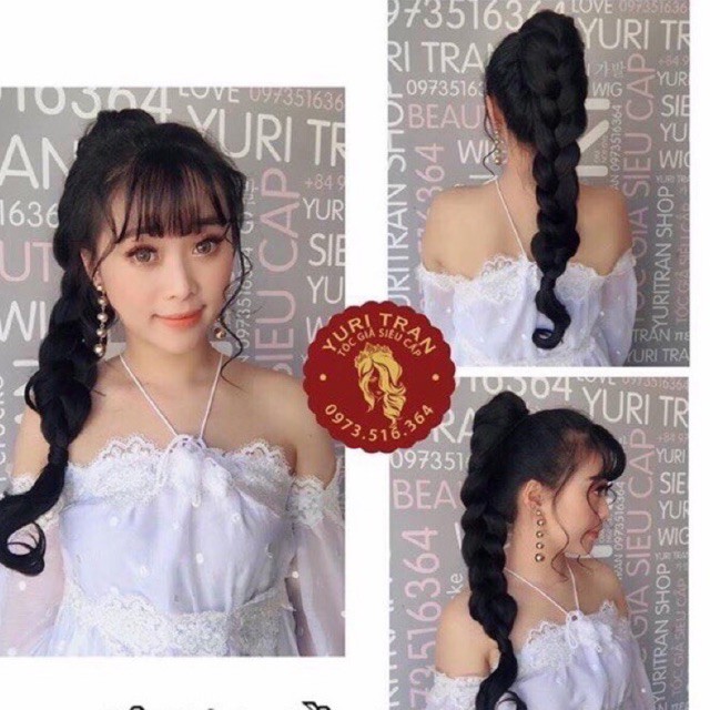 Tóc ngoặm con rít dài 45cm 🥰 freeship 50k🥰 tóc ngoặm độc quyền- hình thạt